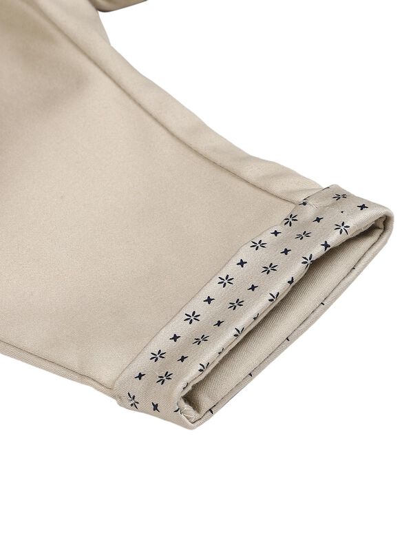 Boys Medium Natural Long Woven Trouser image number 4